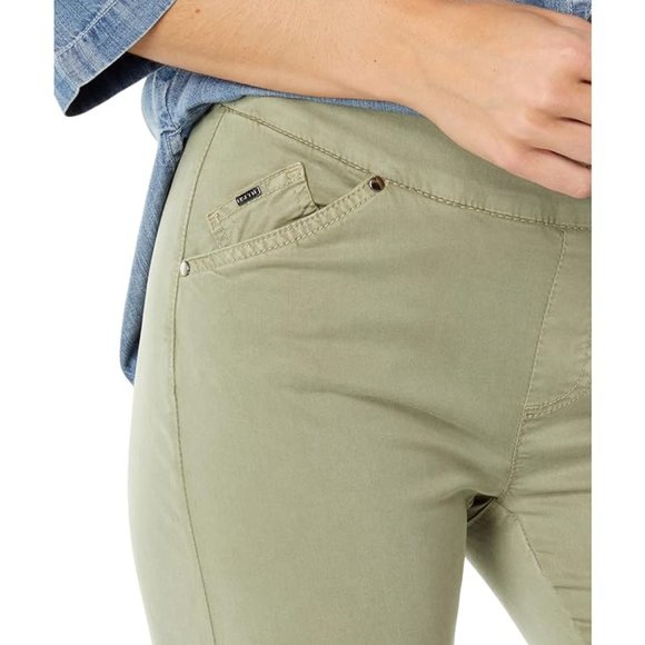 Lisette L Montreal Josie Lyocell Slim Ankle Five-Pocket Pull-On Pants Sage Sz 2 - Picture 2 of 4